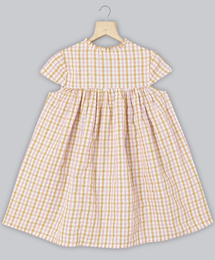 Yarn Dyed Checks Cotton Dress