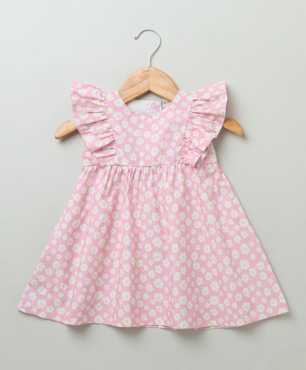 Floral Printed Dress with a Bloomer