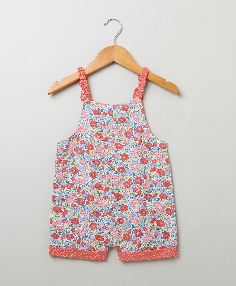 All-over Floral Print Dungaree