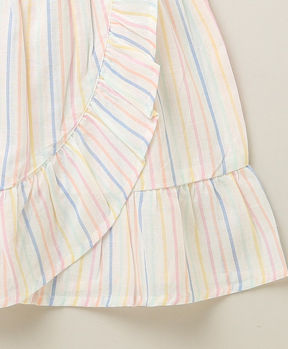 Multicoloured Striped Top with a Bloomer