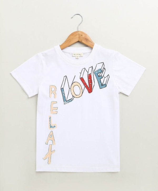 Love &  Relax Graphic Cotton T-shirt - Streetwear