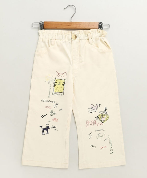 Doodle Dreamer Cotton Twill Trousers - Streetwear