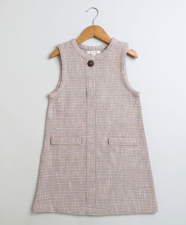 Dusty Pink Sleeveless A-line Dress