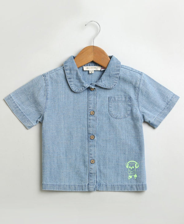 Cotton Denim Shirt