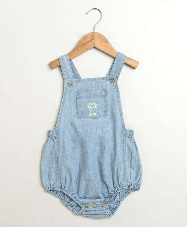 Denim Koala Print Romper