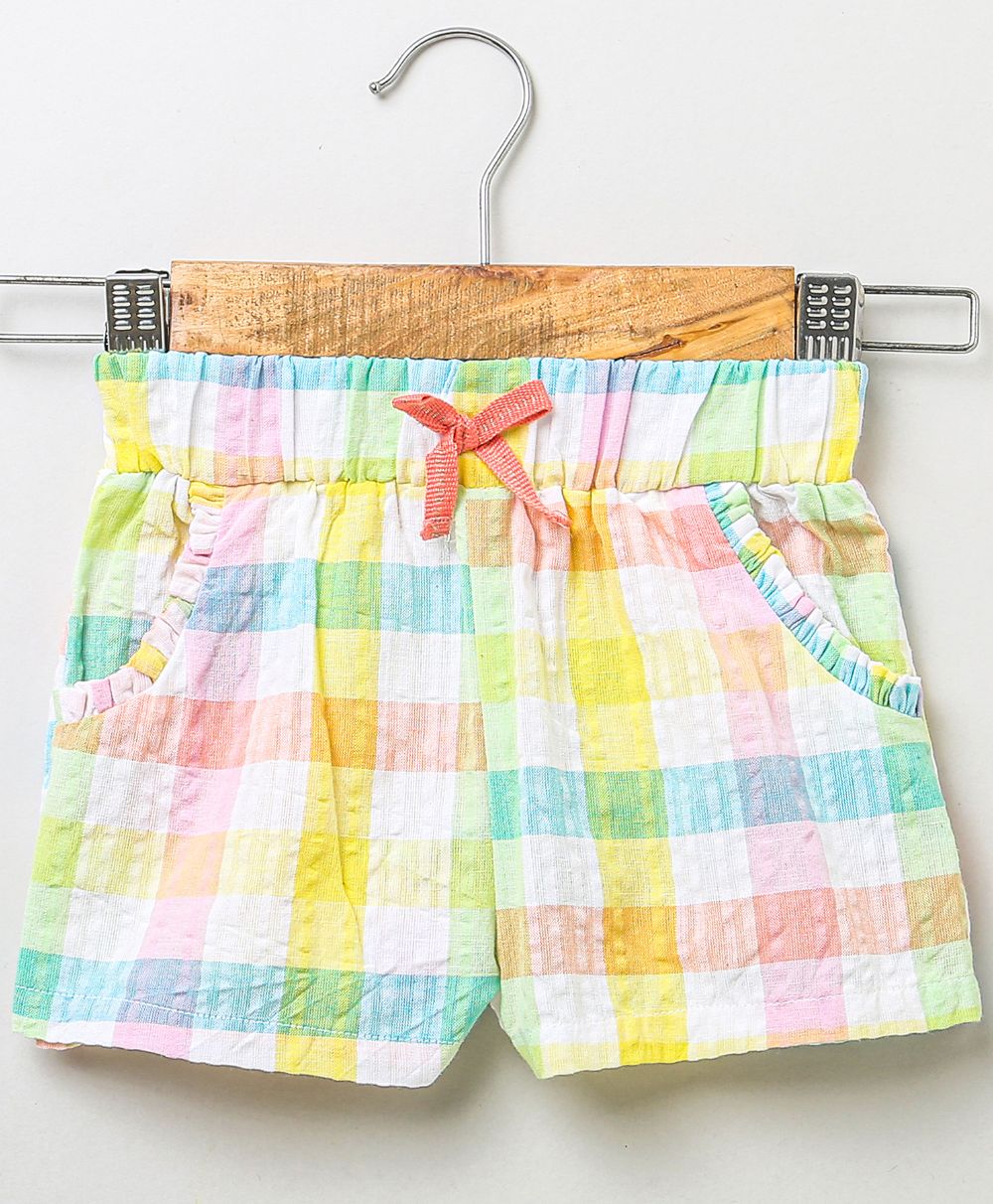 Multicoloured Checks Shorts