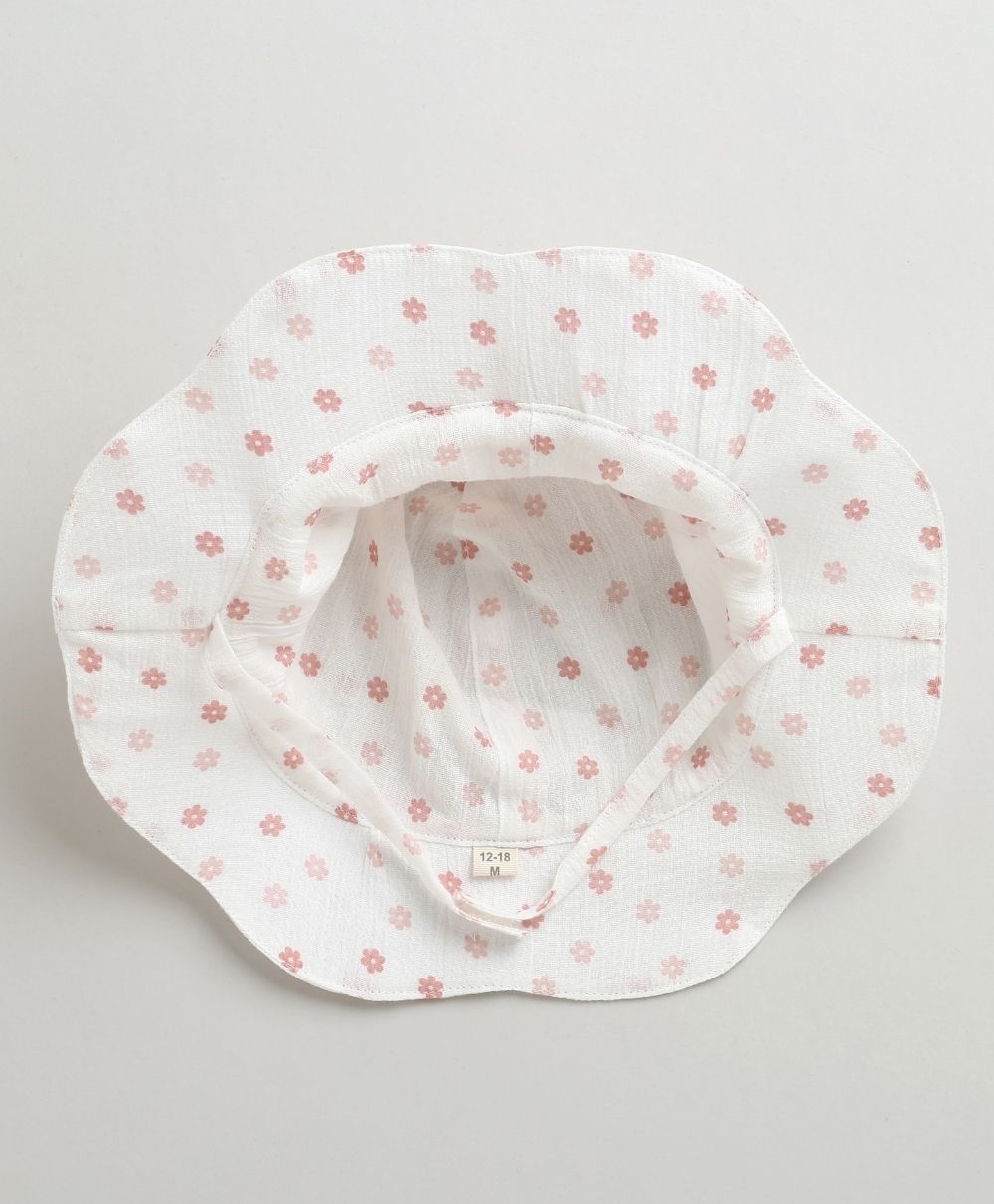 Soft Rose Garden Hat - White | Sweetlime By AS