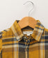 Mustard Yellow Checks Long Sleeve Cotton Shirt