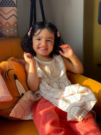 Coral Pattaka – Muslin Kurta & Pants Set