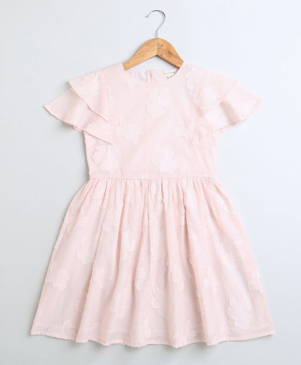 Baby Pink Cotton Party Dress