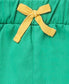 Green Cotton Twill Shorts