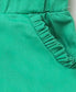Green Cotton Twill Shorts