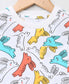 Multicoloured Rabbit Print Unisex T-shirt