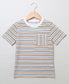 Multicoloured Stripes Girls T-shirt