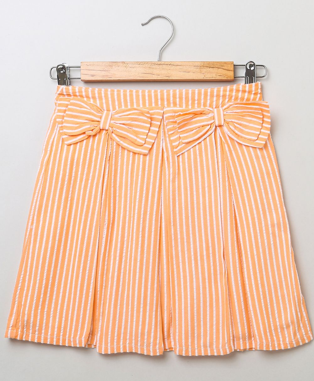 Striped Peach Skirt