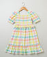 Multicoloured Checks Organic Cotton Dress.