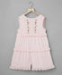 Cotton Dobby Playsuit with Ditsy Floral Embroidery
