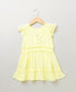 Solid Over-dyed Neon Yellow Dress