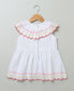 White Ruffle Dress with a Bloomer