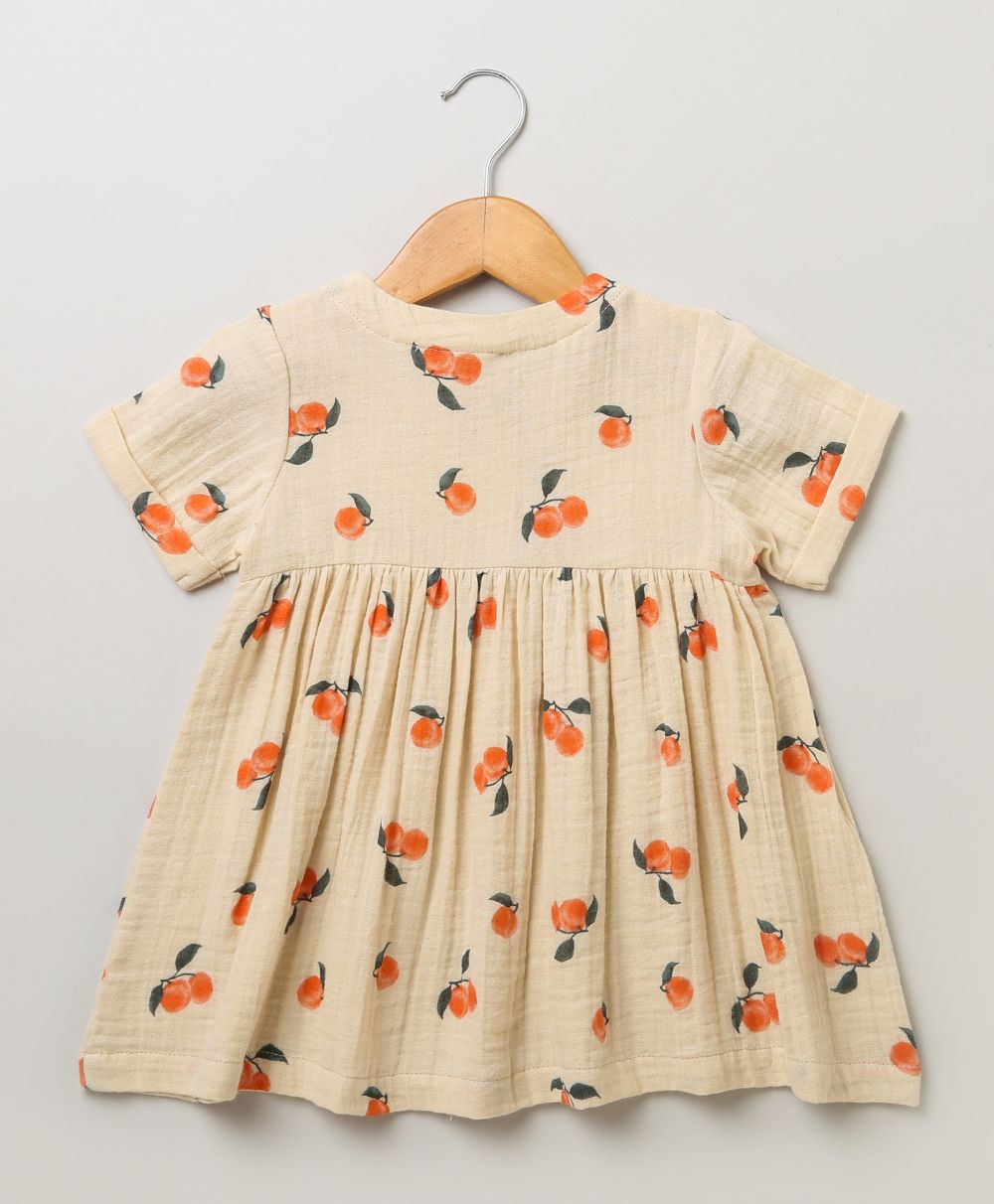 All-over Peach Printed Coord Set