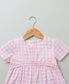 Baby Pink and White Checks Dress