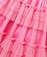 Pink Ruffled Tired Dress