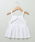 Floral Embroidery White Organic Cotton Top