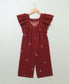 Maroon Ruffled Jumpsuit