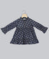Cotton Denim All Over Polka Dot Printed Dress