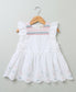 Embroidered Crew Neck Dress