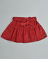 Red Corduroy Skirt