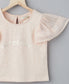 Drop Shoulder Ruffle Sleeve Tee