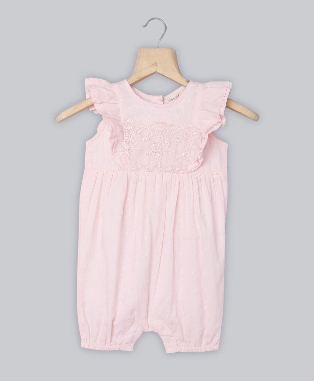 Pink Dobby Jumpsuit