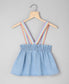Rainbow Strap Denim Skirt