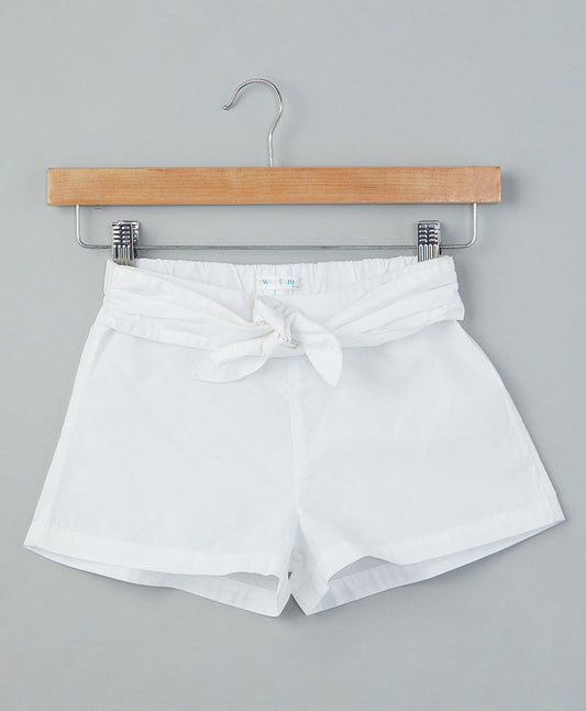 White Organic Cotton Shorts