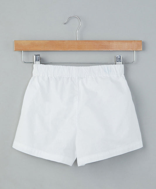 White Organic Cotton Shorts
