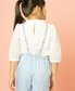 Polka Dot and Floral Embroidery Playsuit with a White Schiffley All-over Embroidery Top