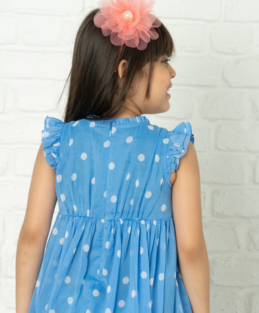 All over Polka Dot Print Dress